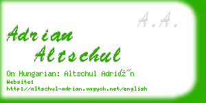 adrian altschul business card
